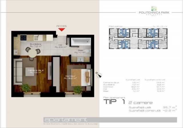 Apartamente 2 camere, Economu Cezarescu Politehnica, Politehnica Grozavesti